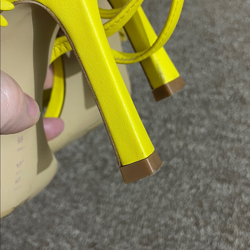 Gianni Bini Yellow Daisy Heels woman Size 7 - Picture 7 of 10
